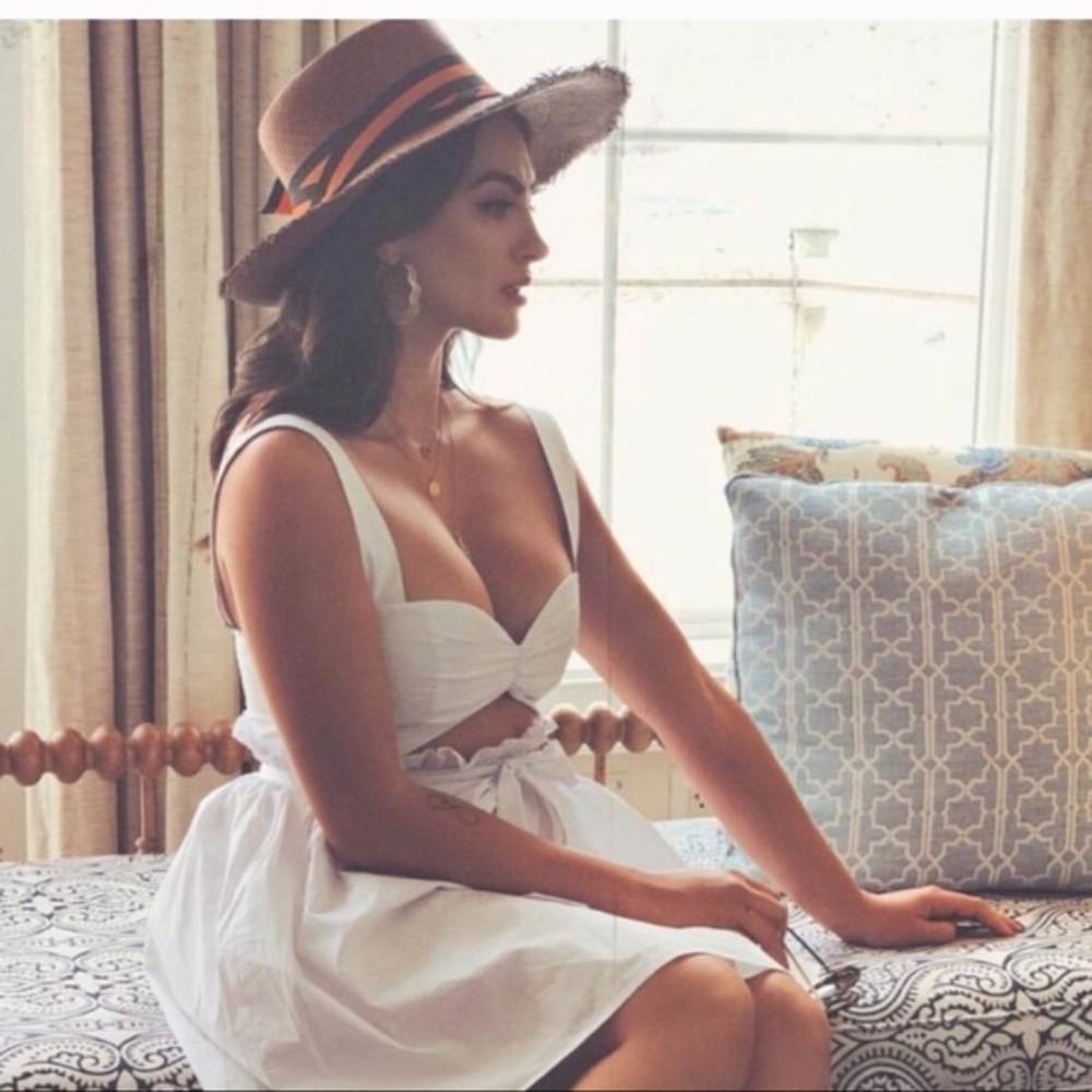 Lovers + Friends Dael White Cut Out Mini Dress